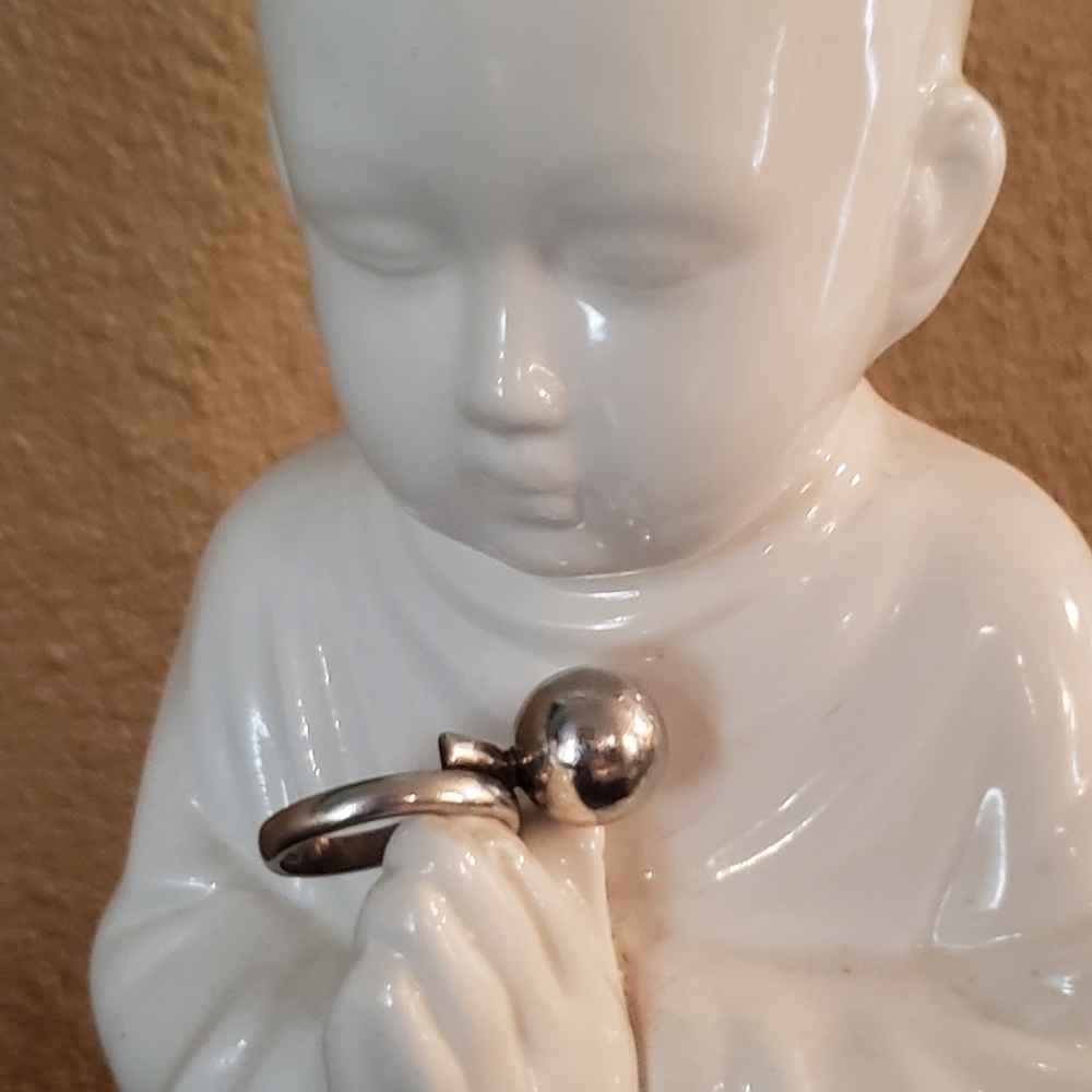 Fantastic Silver Chime Ball Ring Vintage  BEAUTY - Picture 3 of 12